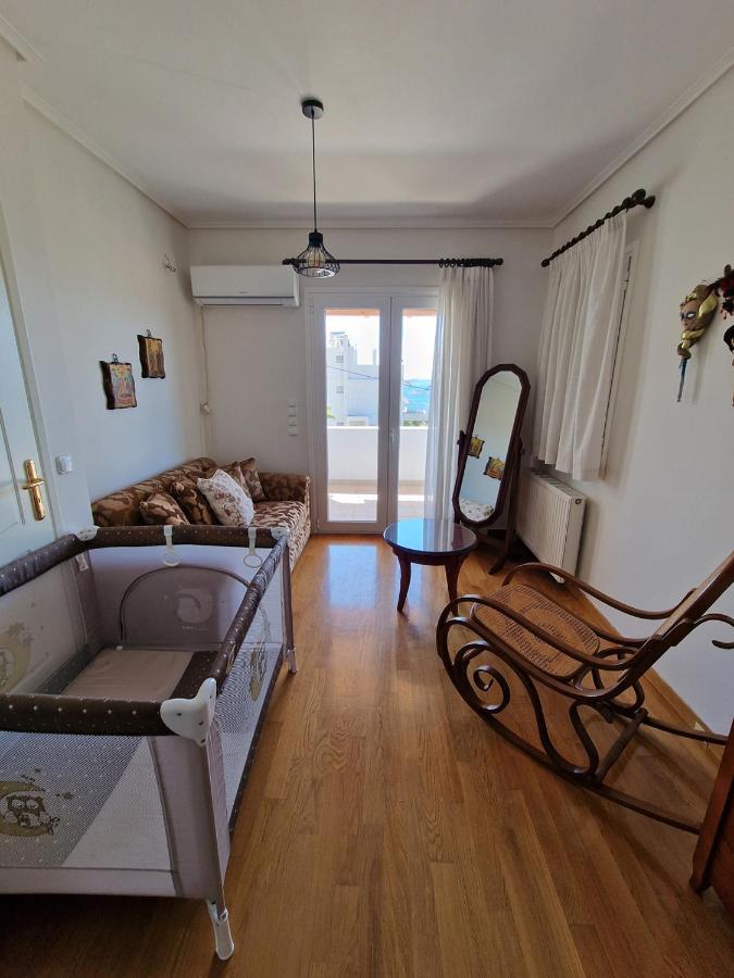 Villa Liana : Luxury Villa With Fantastic Sea View, Near Airport Porto Rafti Bagian luar foto