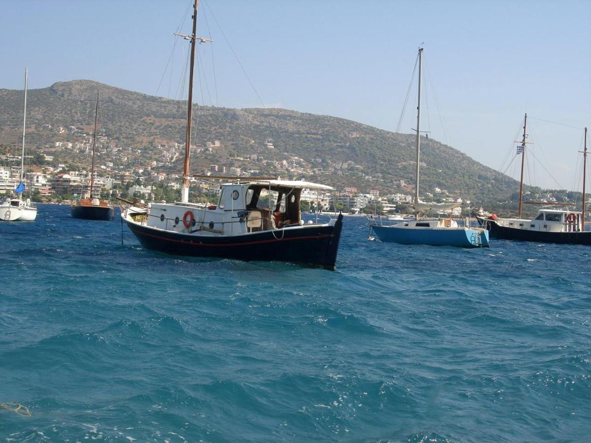 Villa Liana : Luxury Villa With Fantastic Sea View, Near Airport Porto Rafti Bagian luar foto