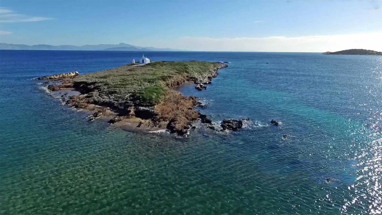 Villa Liana : Luxury Villa With Fantastic Sea View, Near Airport Porto Rafti Bagian luar foto