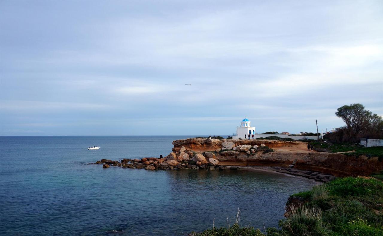 Villa Liana : Luxury Villa With Fantastic Sea View, Near Airport Porto Rafti Bagian luar foto